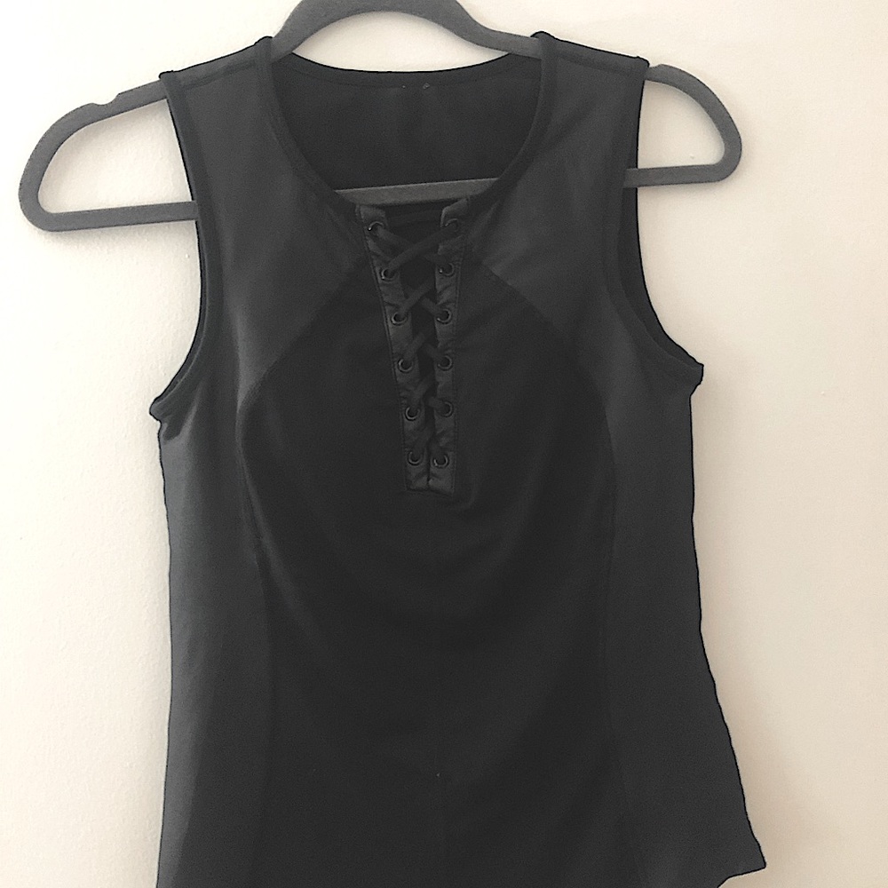 Fabletics lace up tank top